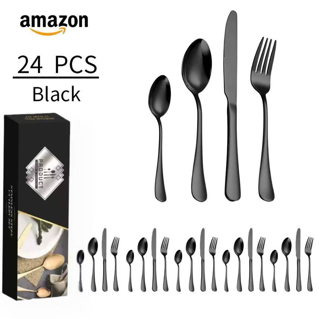 블랙 24개 세트 + 6인분