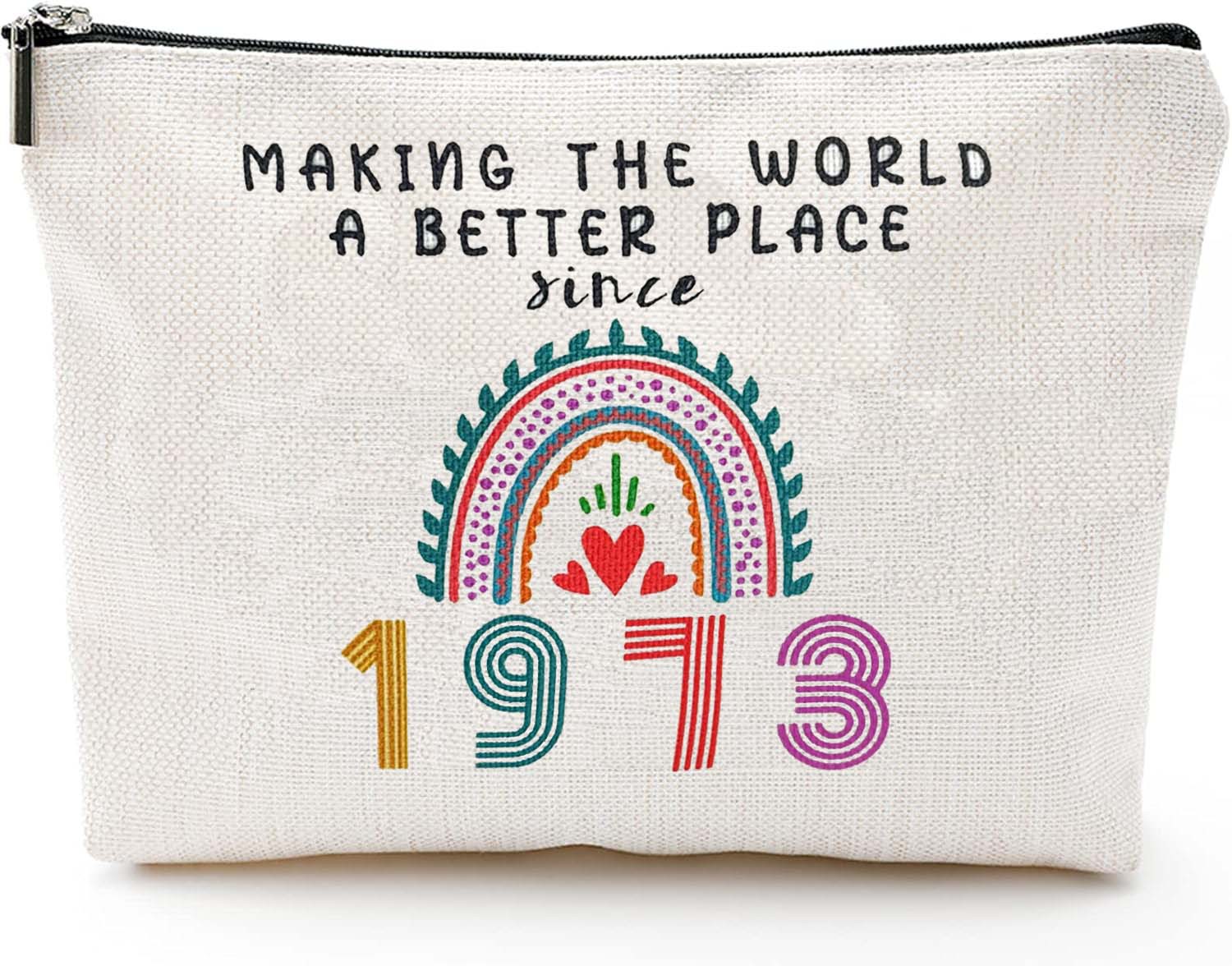 Transfronterizo Amazon explosivo cumpleaños impresión doble cara bolsa de maquillaje bolsa de almacenamiento bolsa de cremallera multifuncional para mujeres
