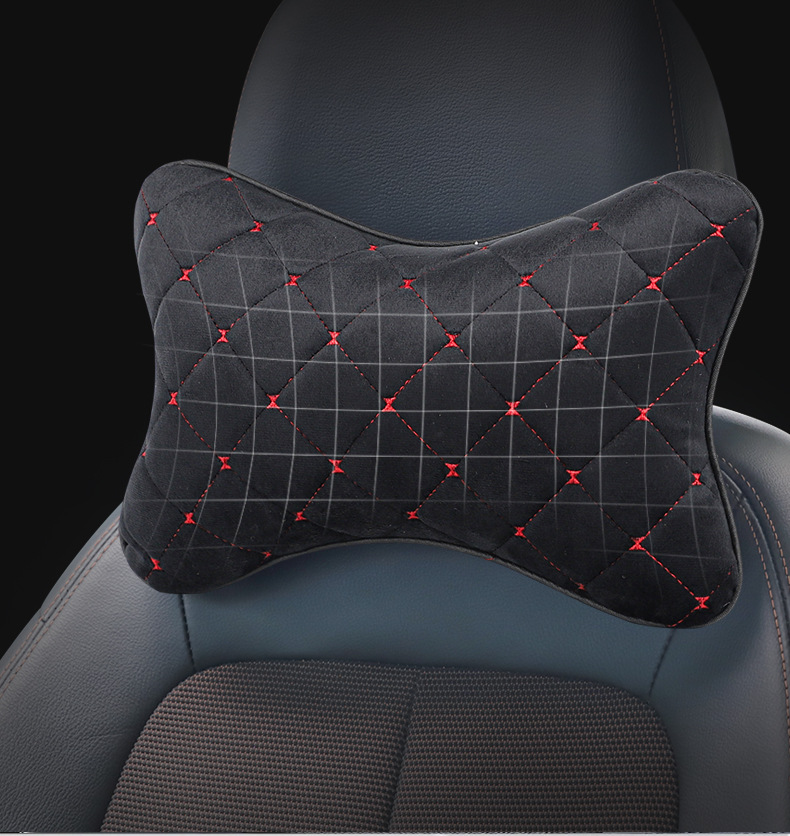 Car Headrest, Neck Pillow, Plush Car Seat Pillow, Car Neck Pillow, Car Cushion, Four-Season Car Accessories, Cross-Border