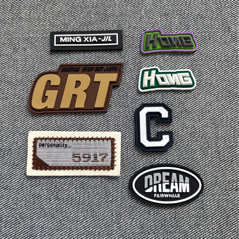 Pvc Drop Plastic Trademark Shoes and Hats Trendy Brand Label Offset Printing Jewelry Patches Silicone Stickers Clothing Accessories Clothing Accessories 2024 Pvc Drop Plastic Trademark Shoes and Hats Trendy Brand Label Offset Printing Jewelry Patches Silicone Stickers Clothing Accessories Clothing Accessories 2024