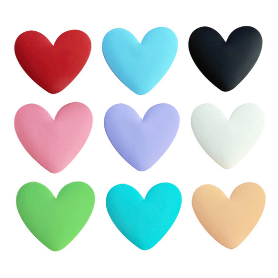 DIY acrylic frosted love handmade jewelry accessories hairpin hair accessories mobile phone shell heart factory wholesale