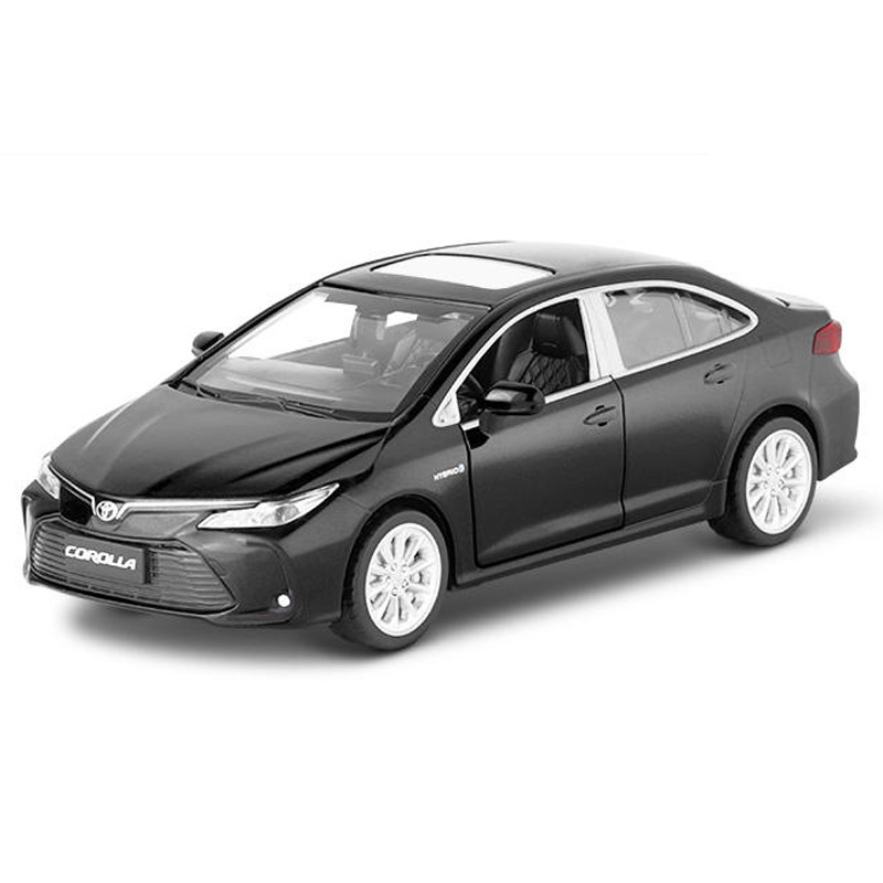 1:33 도요타 코롤라-블랙-세단