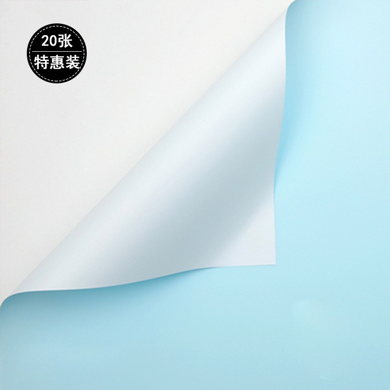 Papel de regalo de flores descuento al por mayor doble color papel Ouya papel flor papel rosa ramo coreano material de papel impermeable