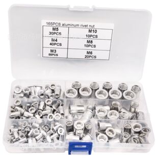 �羳165pcs���b�X����ĸƽ�^��ñ����Q�y���T��ĸM3-M10�M�����b