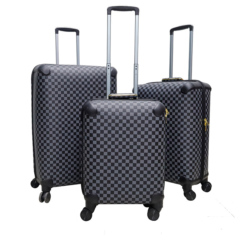 Customized Pu Leather 20/24/28 Three-Piece Set Can Board Large Capacity Waterproof Anti-Fall Trolley Password Box Wholesale Customized Pu Leather 20/24/28 Three-Piece Set Can Board Large Capacity Waterproof Anti-Fall Trolley Password Box Wholesale