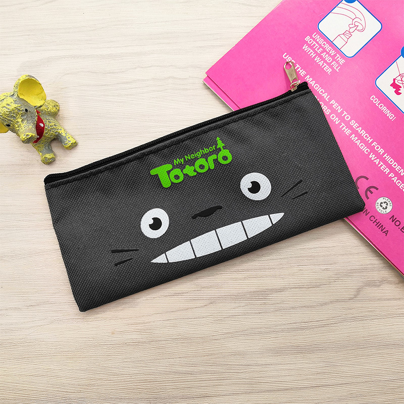 Bolsa de lápiz creativa de caricatura coreana encantadora bolsa de cambio de cremallera de Oxford bolsas de papelería bolsas de lápiz de papelería