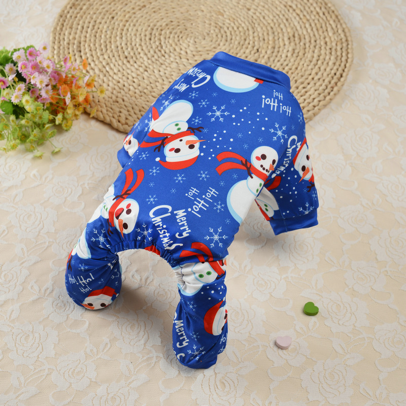 2021 nueva ropa para mascotas boxeadores de Navidad perro ropa para el hogar ropa para mascotas ropa de cuatro patas ropa de Navidad