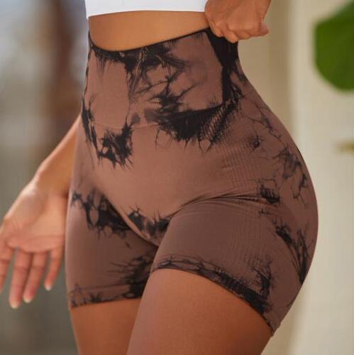 Cross-border High-Stretch Tie-Dye Yoga Pants | High-Waisted Hip-Lifting Yoga Pants | Sports, Fitness, and Yoga Shorts—Perfect for Outfits