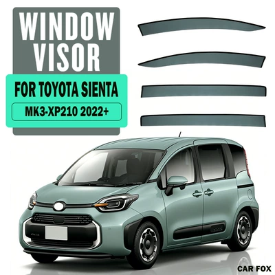 Xp170 Window Visor, Rain shield - standard-packaging-without-logo-sienta-mk3-xp210-2022-no-bright-strip-ay-rain-shield