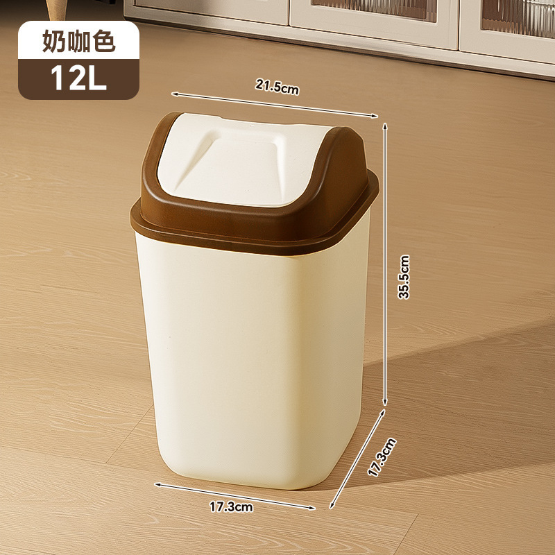 蓋付きゴミ箱、家庭用キッチン、バスルーム、リビングルーム、蓋付き高級大型大容量圧力リングゴミ箱|undefined