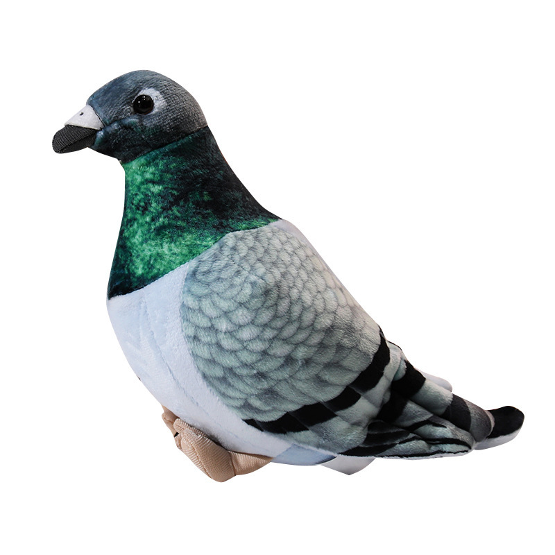 Simulación transfronteriza palomas juguetes de peluche muñecas de dibujos animados pájaros palomas muñecas adornos regalo de cumpleaños para niños image 5