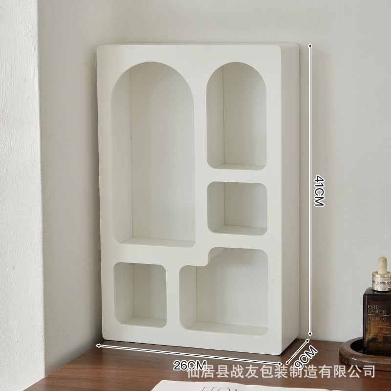 法式奶油风玄关柜客厅装饰柜家用置物柜收纳架香薰化妆品置物架|undefined