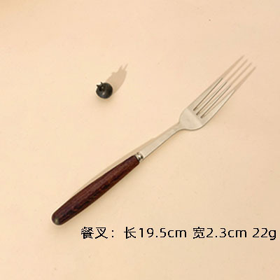 卸売り木柄洋食食器セットステンレスナイフフォークスプーン箸創意アイスクリームスプーンデザートフォーク果物フォーク|undefined