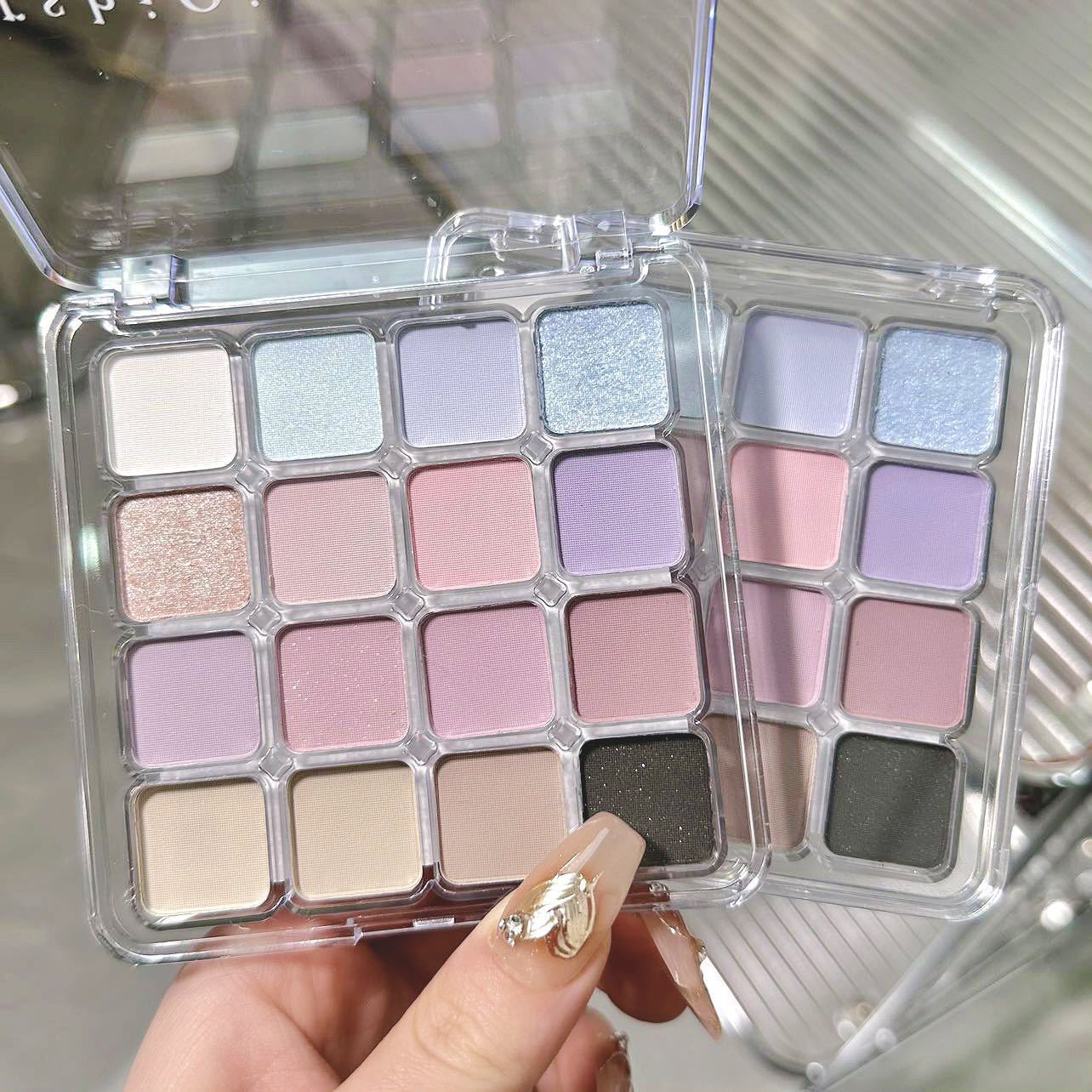 16 colores de sombras de ojos polvo brillante mate brillo alto brillo brillante estudiantes diarios baratos de sombras de ojos de color tierra baratos