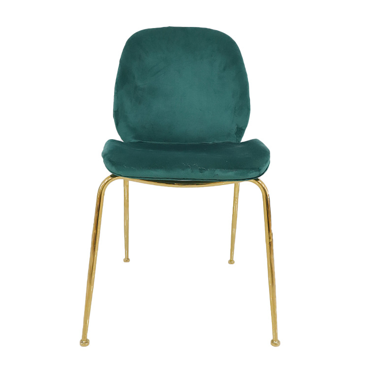 Amazon silla exportada silla de comedor italiana de hierro forjado bolsa suave silla de lujo ligera silla respaldada de alta calidad