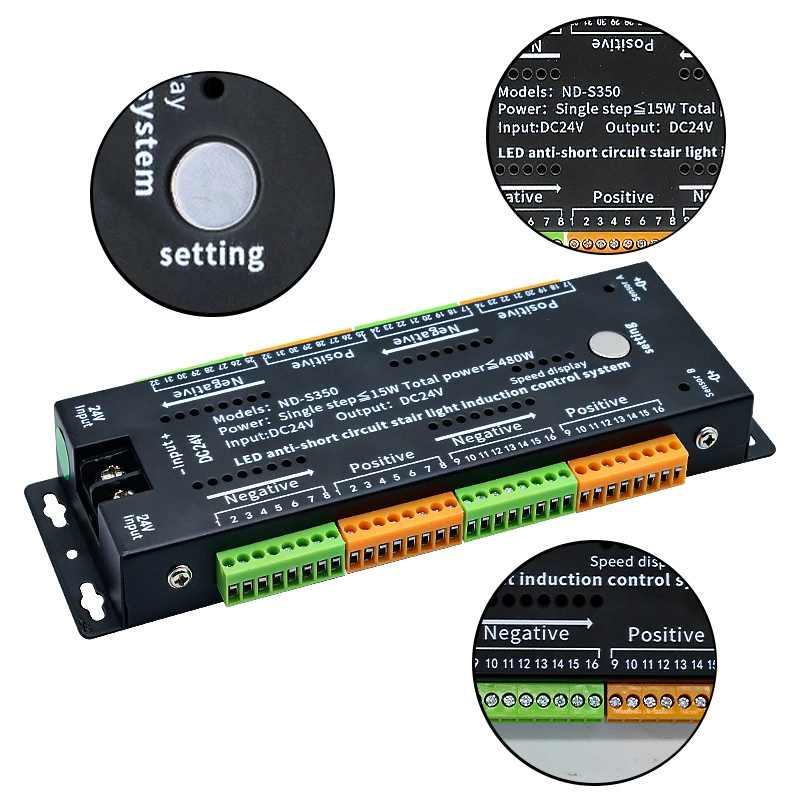 DC LED-контроллер для лестницы со сенсором, для подсветки, 24V