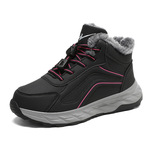 双星加绒加厚棉鞋健步鞋防滑老人鞋保暖爸妈鞋男女户外运动雪地靴