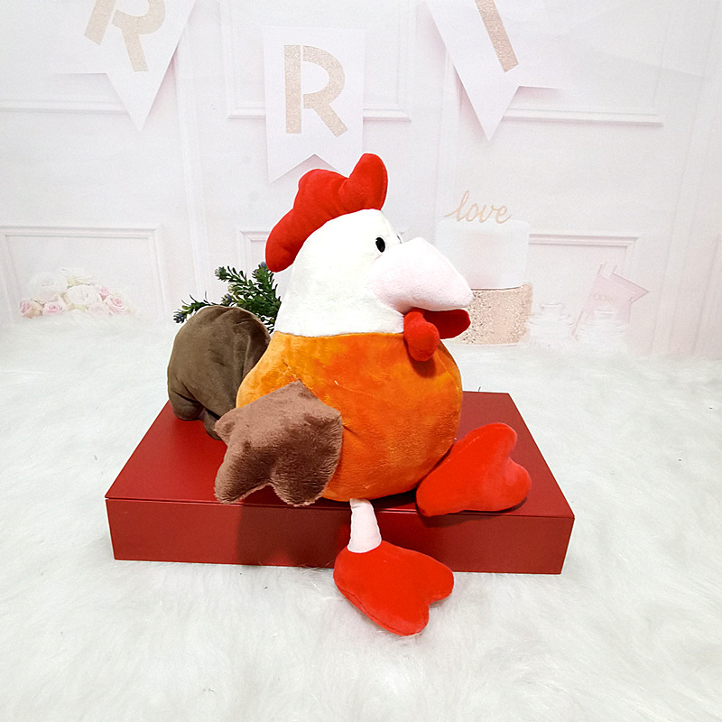 Feo lindo muñeca de pollo de peluche de juguete muñeca de pato pequeño pollo amarillo muñeca de trapo para niños Regalo de Cumpleaños Comercio exterior al por mayor