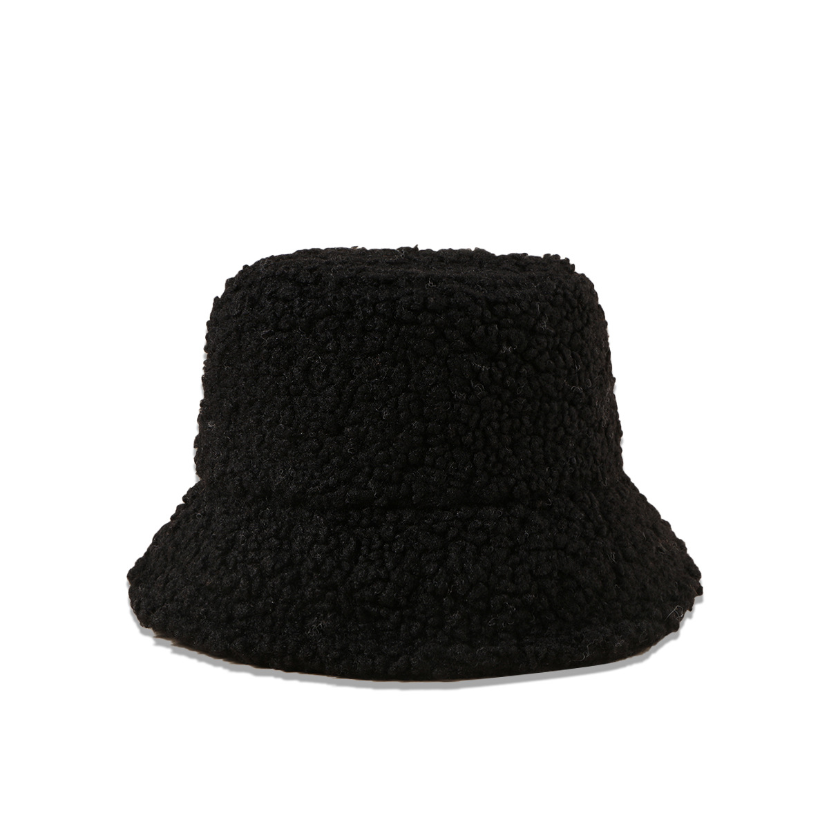 Otoño e invierno nuevo sombrero femenino de peluche de terciopelo pescador sombrero caliente a prueba de sol de ala ancha cara-mirando pequeño sombrero de cuenca moda coreana