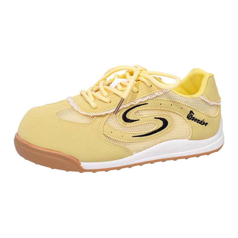 Zapatillas de entrenamiento alemanas ligeras con cordones para mujer, estilo ballet, artísticas y delicadas, estilo bosque, cálidas.