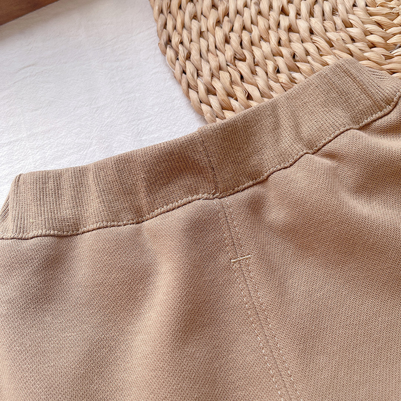 Children's Set 2023 New Polo Collar Sweater for Boys and Girls Cartoon Little Bear Contrast Color Long Sleeve Casual_voghion.com