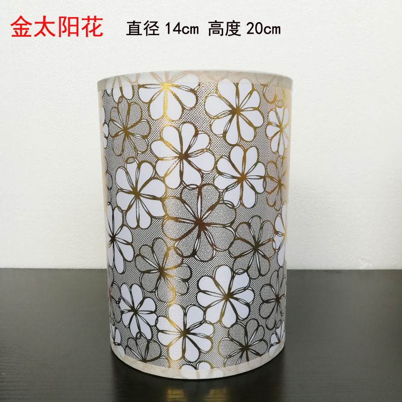 Moderno simple lámpara de araña pantalla de la vivienda de tela recta lámpara de mesa comedor dormitorio lámpara de impresión pantalla