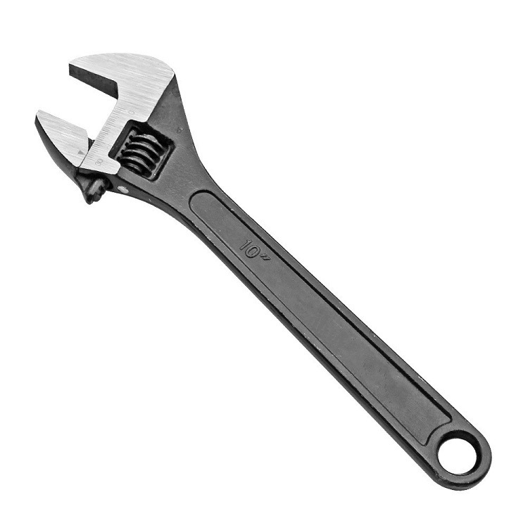 Fábrica negro cepillado llave ajustable llave abierta herramientas de hardware gran apertura ajustable