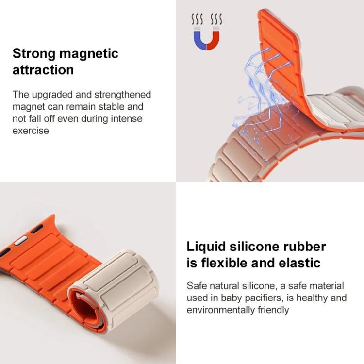 xDfind Tool Magnetic Silicone Bracelet para Apple Watch 42 / 44 / 45 / 46 / 49mm / Apple