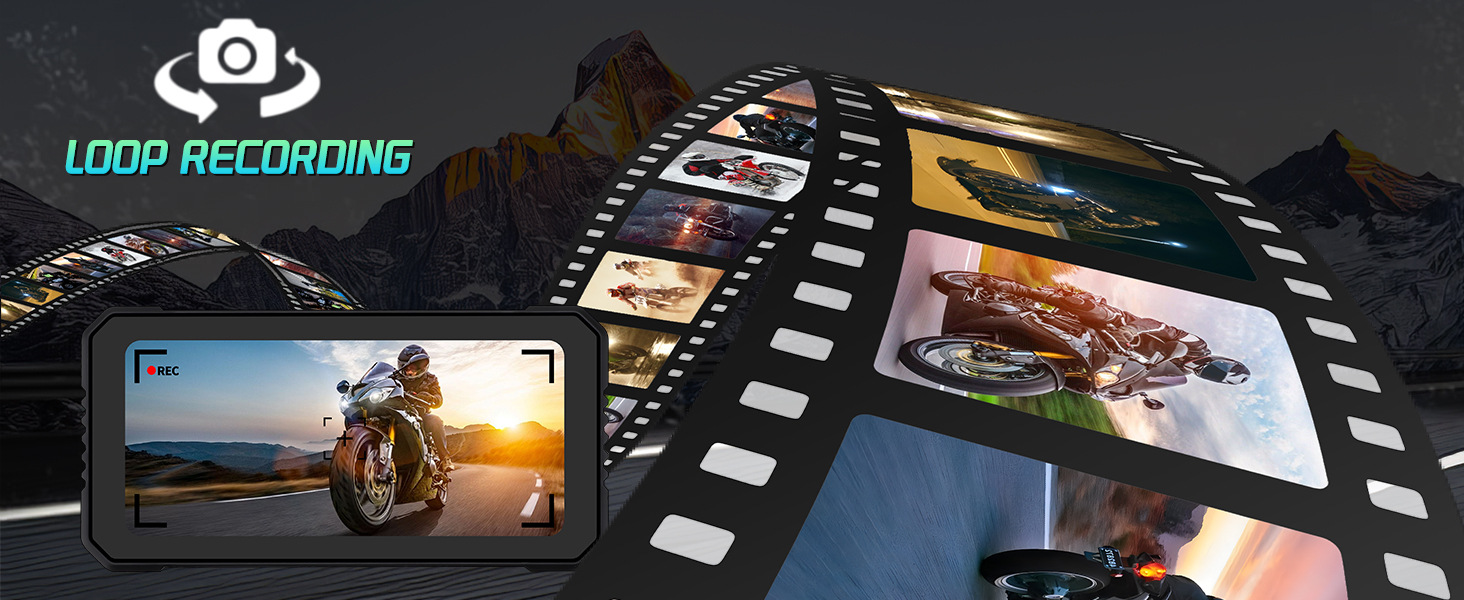 6.25inch Motorcycle Carplay Dual Lens Dash Cam Wifi Bluetooth Gps Wired Control Front and Rear 2K