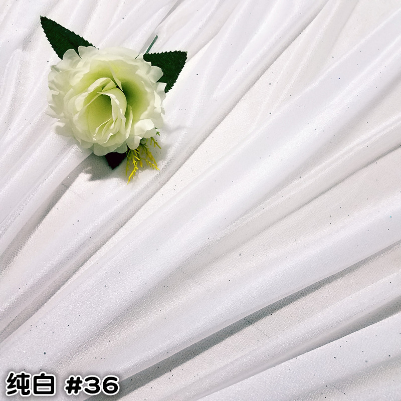 Tejido de gaza de belleza cortina de boda prop telón de fondo cortina de gaza de techo gaza de techo paleta tela de seda perlada