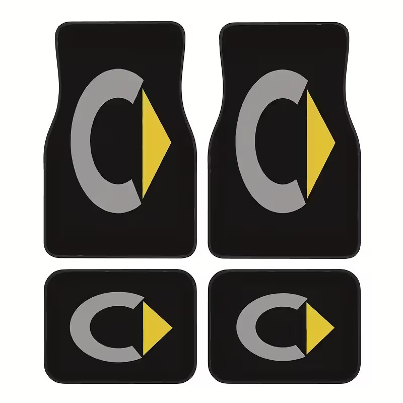 Cross-Border Dropshipping of Crystal Velvet Dirt-Resistant and Easy-Care Floor Mats, Four-Piece Set of All-Season Car Floor Mats, Available for Dropshipping