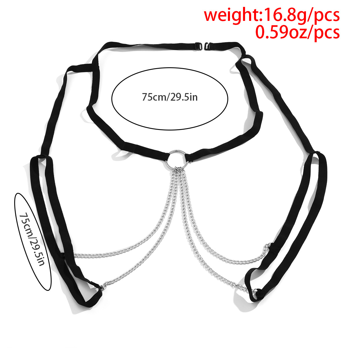 1 Piece Fashion Bow Knot Cloth Lace Artificial Rhinestones Womenu0027S Body Chain