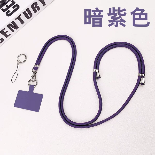 Long style [dark purple] telescopic/hanging neck/crossbody/finger