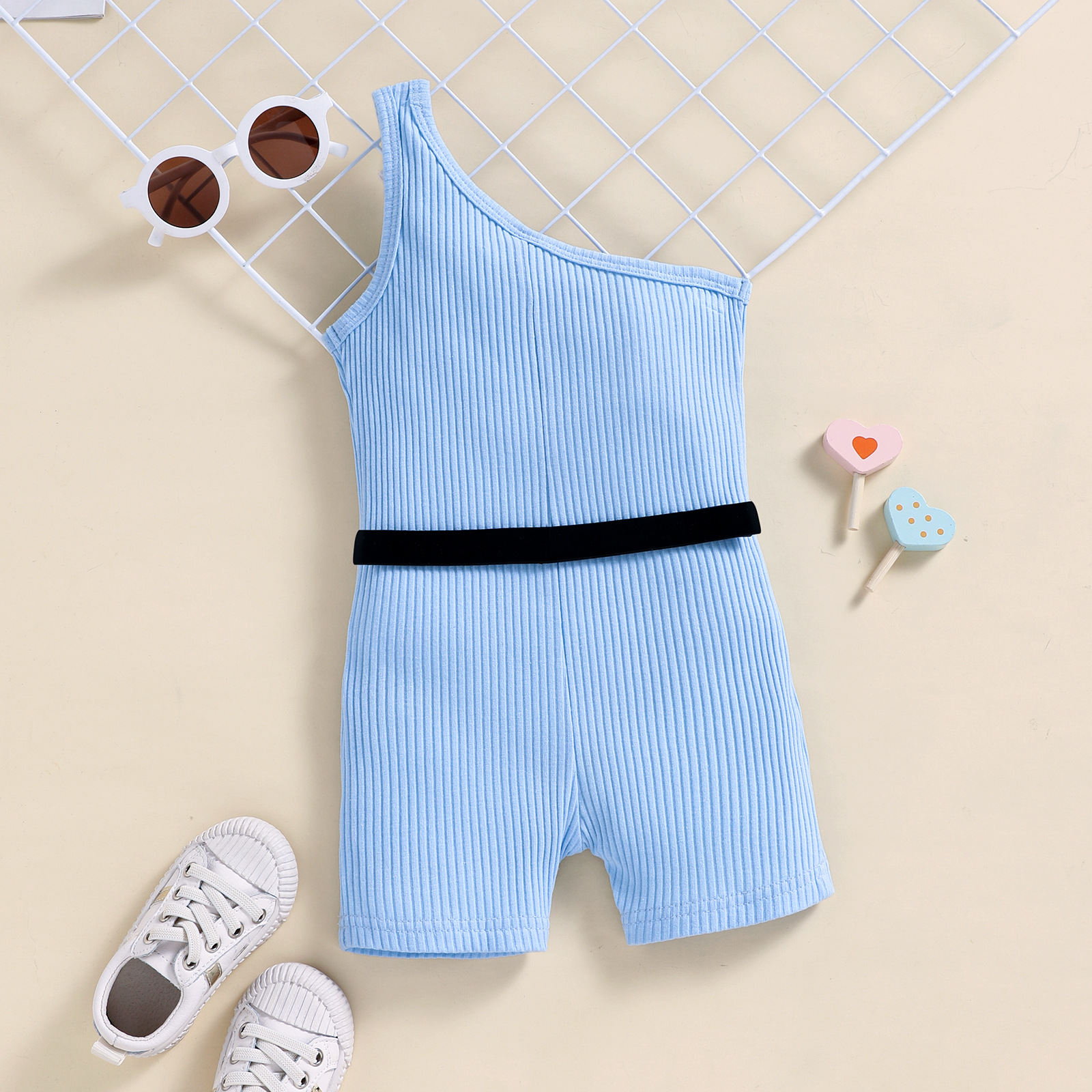 Fashion Stripe Solid Color Cotton Jumpsuits display picture 3