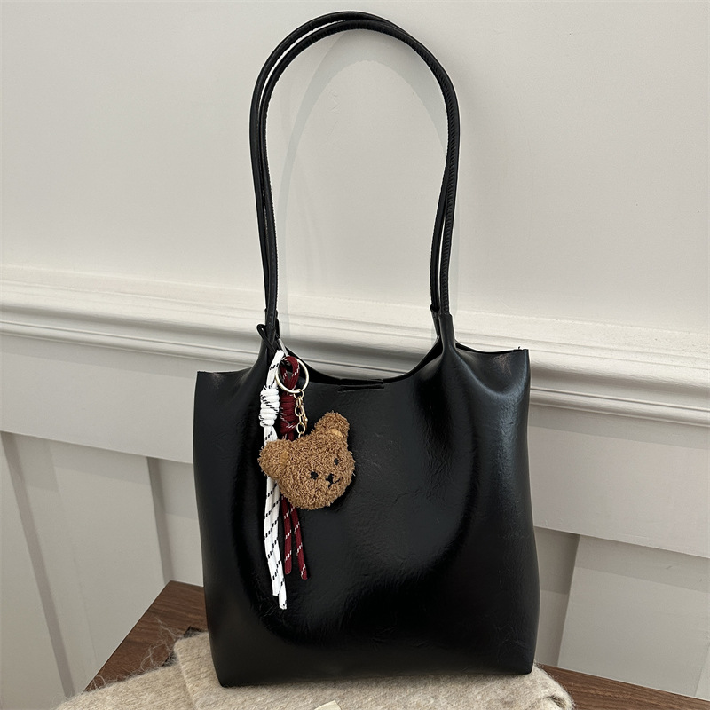 Otoño e invierno viaje bolsa de hombro para mujeres 2024 nueva moda retro de alta capacidad bolsa de tote bolsas de brazo de alta sensación