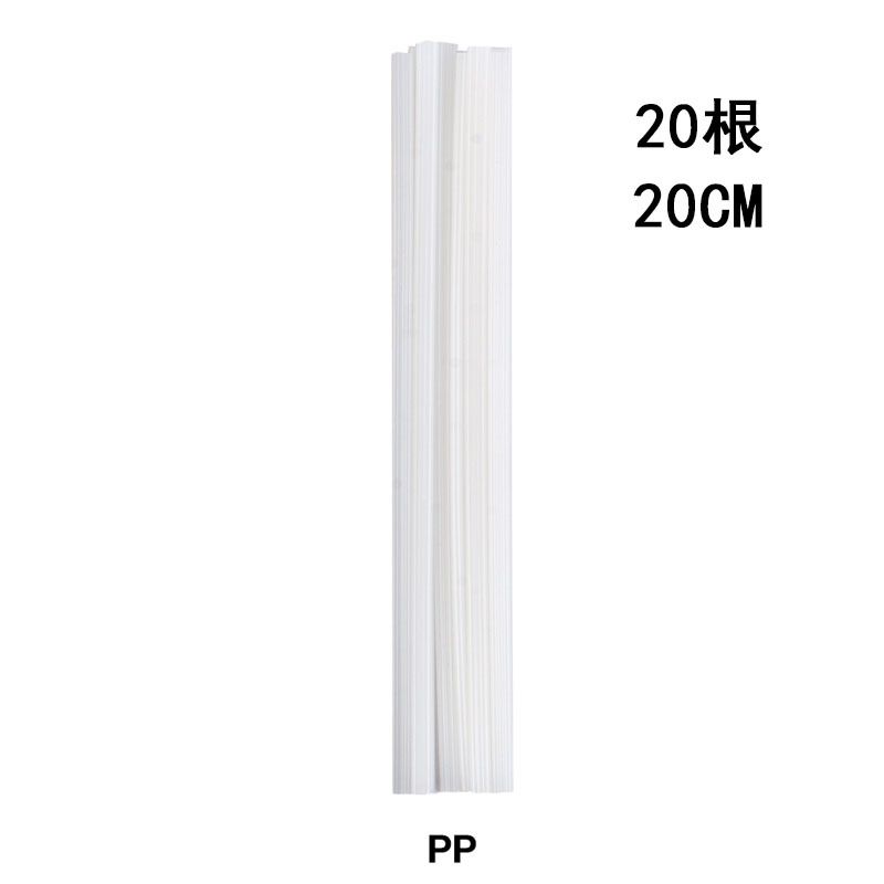 Electrodo de soldadura de plástico de color para reparación de parachoques de automóviles PP / PE / ABS / PVC blanco y negro electrodo plano de doble hebra image 34