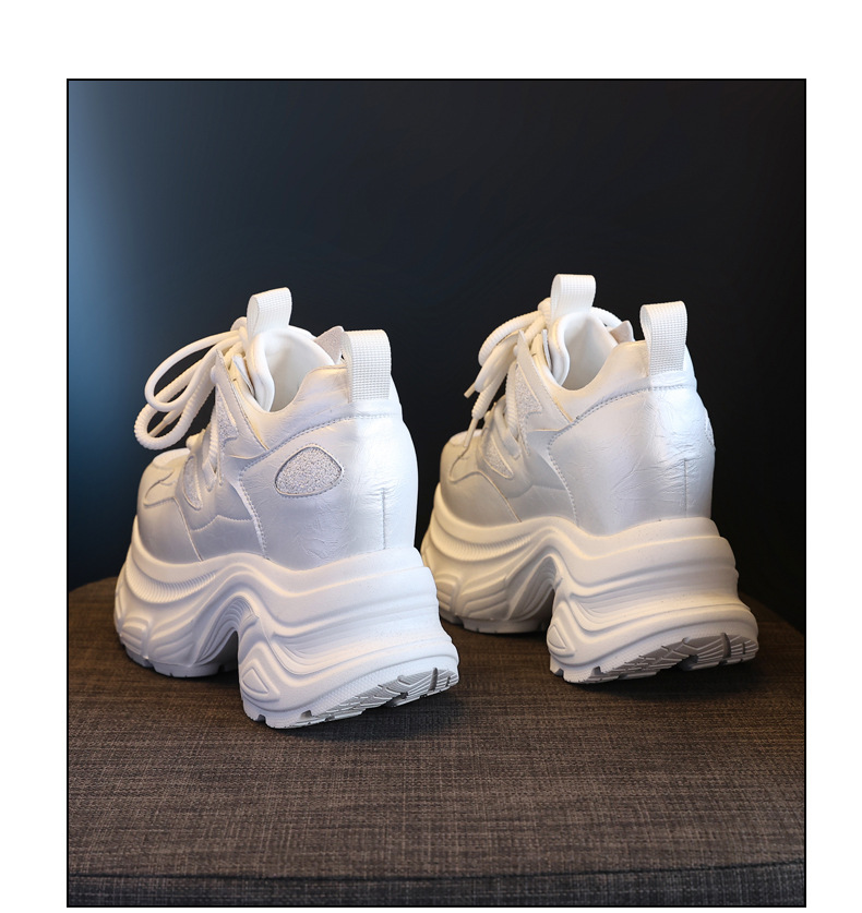 Giày sneaker chunky nữ đế dày tăng chiều cao HC3572 — Màu đen chi tiết 20