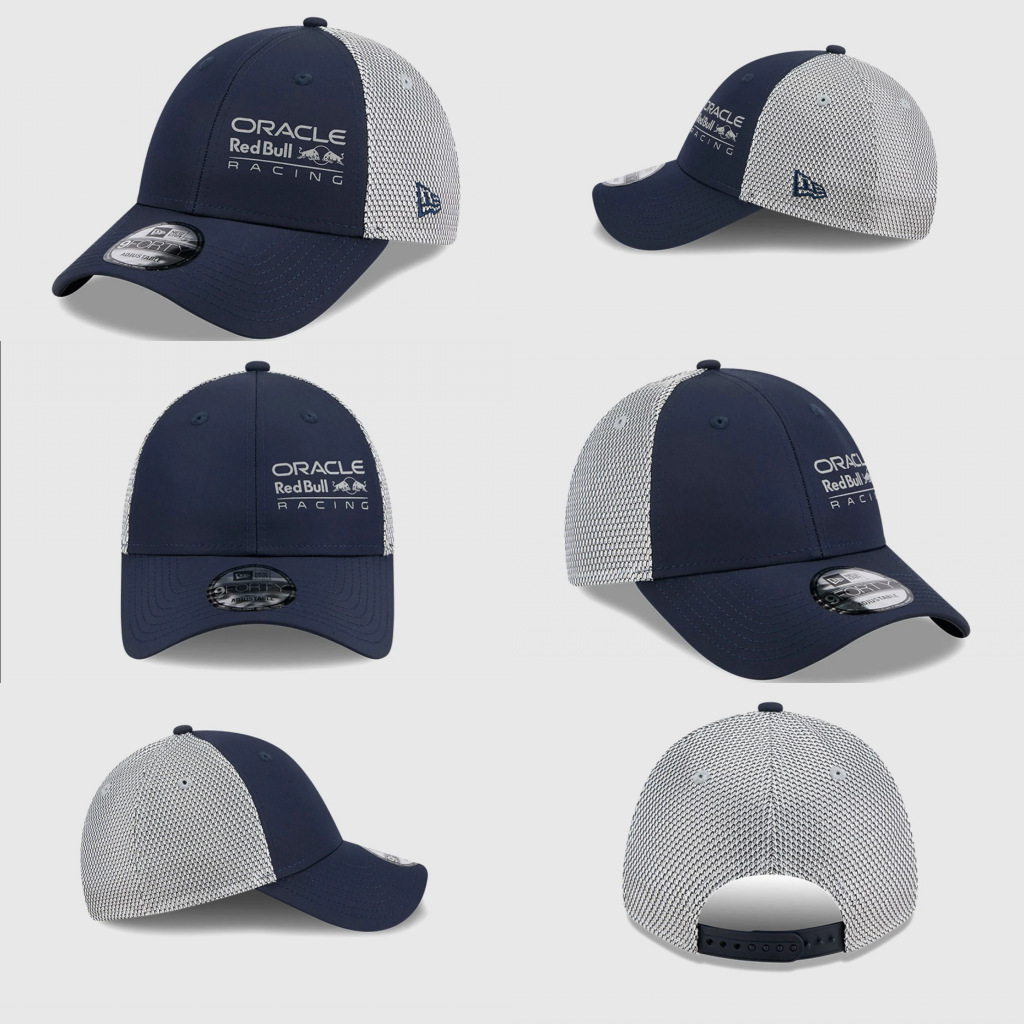 2024 nuevo estilo transfronterizo negro techo duro Red Bull League fan gorra de béisbol sombreado protector solar hombres y mujeres estilo bordado de moda