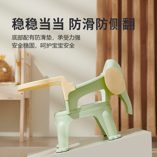 Baby Dining Chair with Backrest, Low Chair, Dining Table Chair, Baby Chair, Children's Stool with Cartoon Patterns