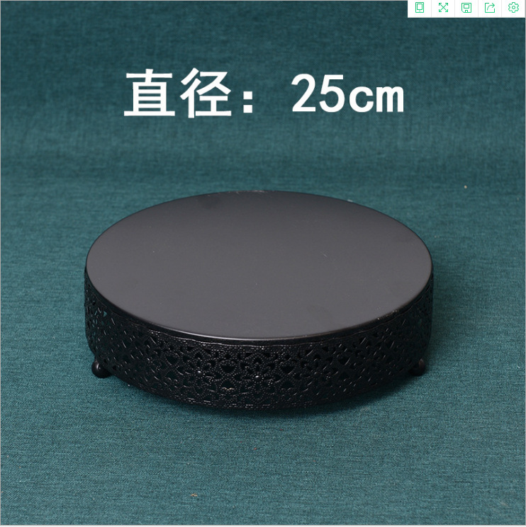 . De estilo europeo de hierro soporte de la torta accesorios de la boda bandeja de la torta de la pierna alta Placa de pastel de mesa de postre decoración de la torta de hierro