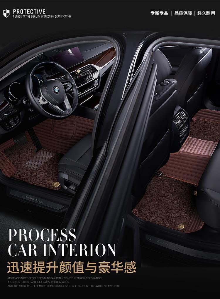 Suitable for 19/20/21/22/23 Model Year New and Old Jetta Vs5 Car Floor Mats, Thickened Double-Layer Wire Loop Mats