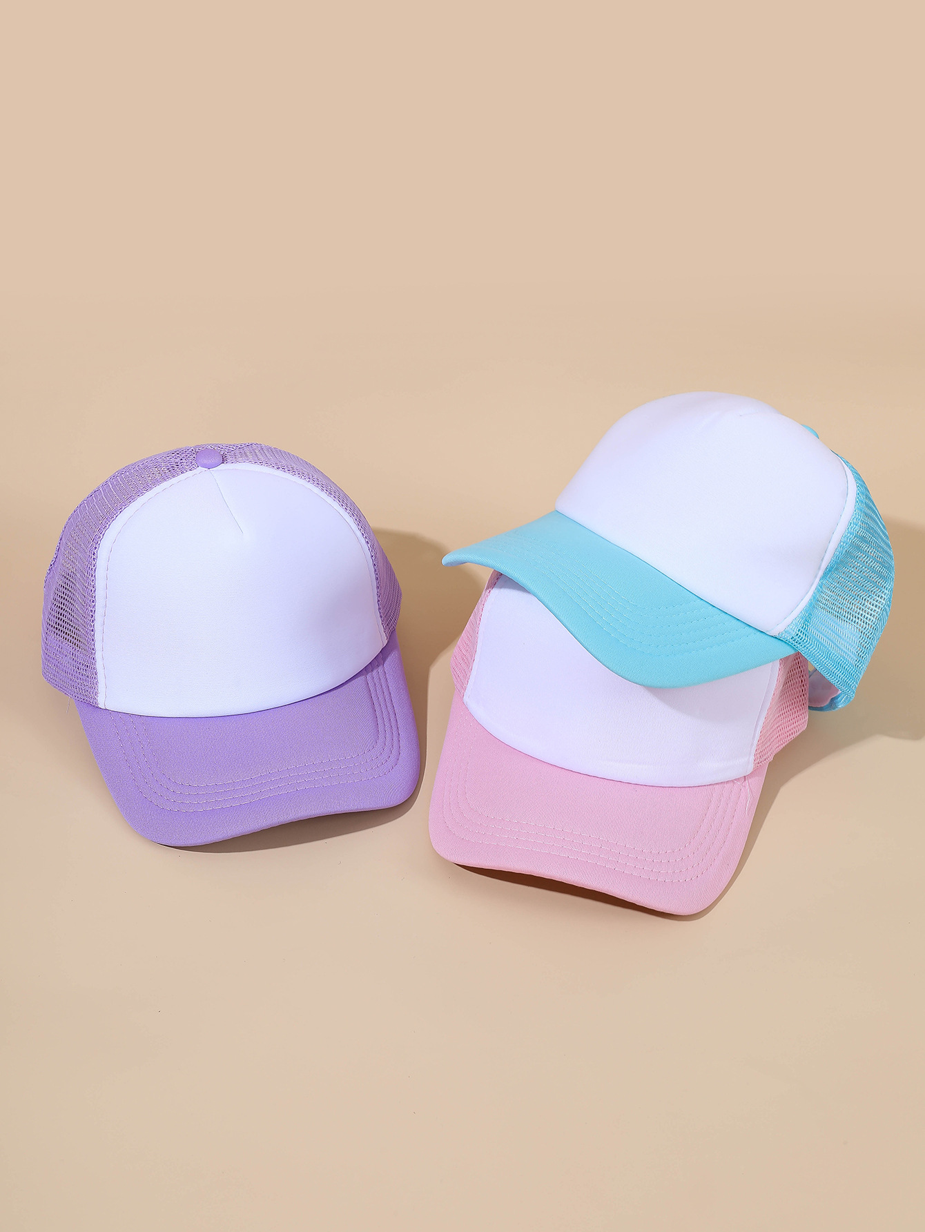 Sombrero sombrero de sol gorra de malla gorra de béisbol gorra de estudiante gorra de viaje gorra de carga hombres y mujeres 3 Combinaciones