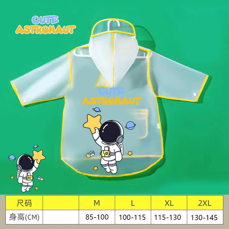 Capa de lluvia para niños niños niñas dibujos animados transparentes jardín de infantes chaqueta de lluvia para bebés de la escuela impermeable