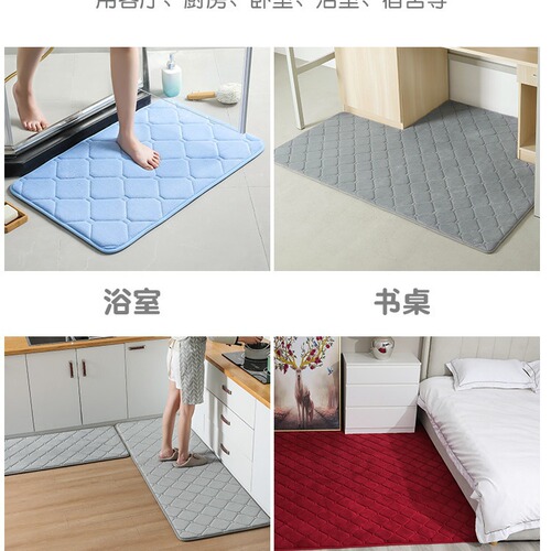Home Bedroom Living Room Absorbent Mat Doormat Thick Door Mat Bathroom Entrance Mat Simple Anti-Slip Mat Manufacturer