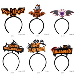 新しいアマゾンのハロウィーンのカチューシャのお化け祭りパーティーの装飾カボチャのコウモリの頭のボタンのハロウィーンの装飾品
