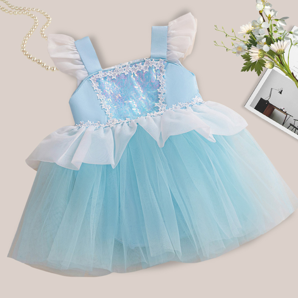 children's blue evening dress