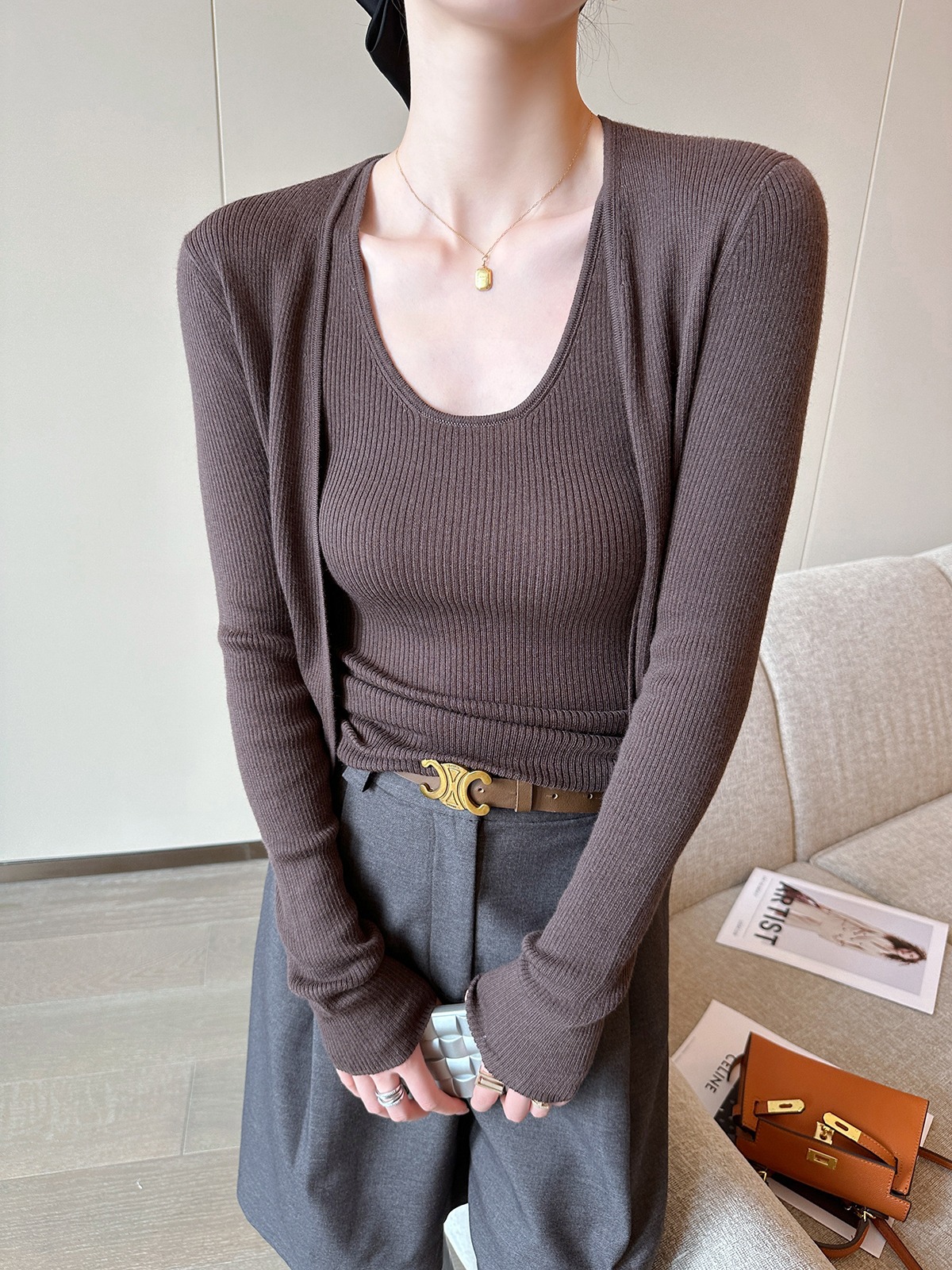 Knitted vest