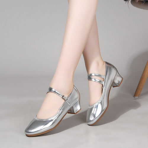 Cross-border shoes  spring and summer new square dance shoes for women, modern dance social performance dance shoes for women