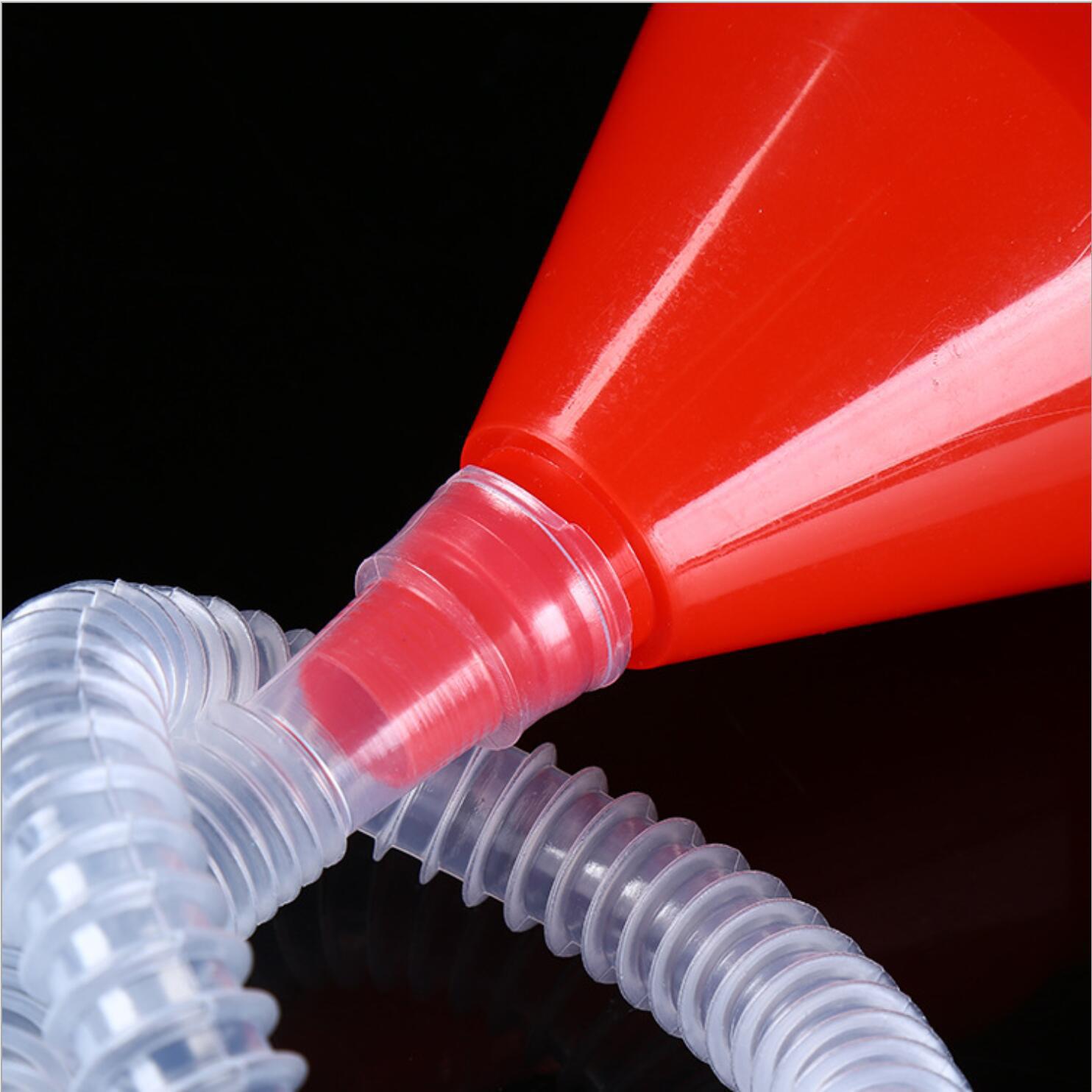 Car and Motorcycle Plastic Refueling Funnel Gasoline Engine Oil Fuel Extended Small Funnel Thickened