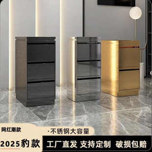 Barber Shop Tool Cabinet Stainless Steel Hair Salon Tool Cabinet Hair Salon Tool Storage Locker with Drawer